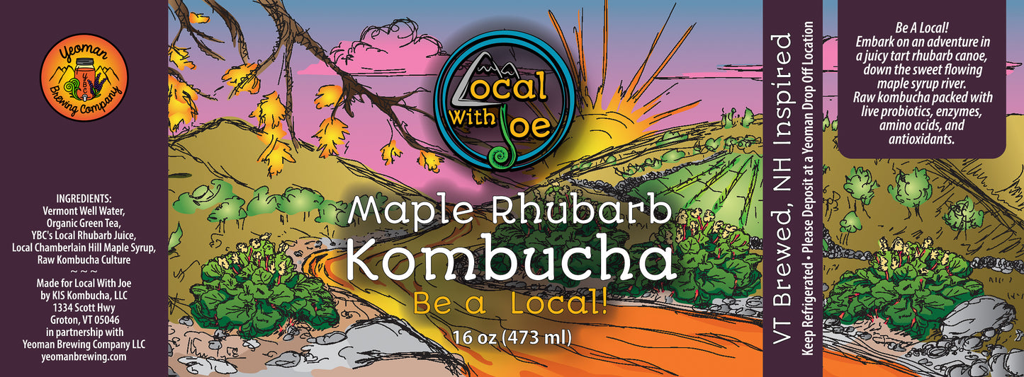 Maple Rhubarb Kombucha