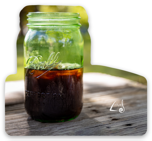 Green Jar of Cold Brew Sticker