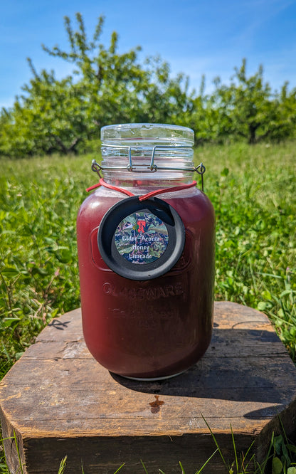 Elder-Aronia Honey Limeade